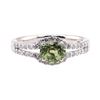 Image 1 : 1.35 ctw Alexandrite and Diamond Ring - Platinum