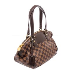 Louis Vuitton Damier Ebene Canvas Leather Verona PM Bag