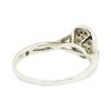 Image 3 : 0.50 ctw Oval Cluster Diamond Ring - Platinaire