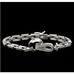 1.65 ctw Diamond Bracelet - 14KT White Gold