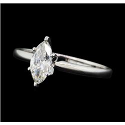 0.53 ctw Diamond Wedding Ring - 14KT White Gold