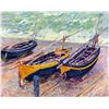 Image 1 : Claude Monet - Three Fishing Boats in Eretrat