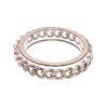 Image 4 : Chanel Silver CC Chain Clear Lucite Bangle Bracelet