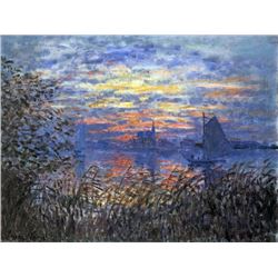 Claude Monet - Sunset on the Seine