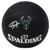 Image 1 : Giannis Antetokounmpo Signed Official NBA Arena Series Black Basketball (JSA COA)