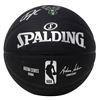 Image 2 : Giannis Antetokounmpo Signed Official NBA Arena Series Black Basketball (JSA COA)