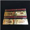 Image 2 : 23 KT GOLD FOIL BANK NOTE LOT