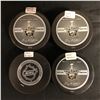 Image 2 : 2009 NHL STANLEY CUP OFFICIAL GAME PUCK AUTOGRAPHED LOT (BERUBE, NASH, WEEKES, BURKE)