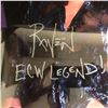 Image 2 : RAVEN SIGNED 16 X 24 FRAMED PHOTO (ECW WRESTLER)
