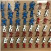 Image 3 : TIMMEE PLASTIC ARMY MEN RED WHITE & BLUE SOLDIER FIGURES (AMERICAN FLAG SHADOW BOX)