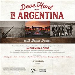 Argentinean Dove Hunt for Four- La Dormida Lodge