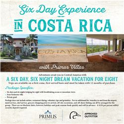 Costa Rica Experience for 8