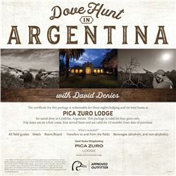Argentinean Dove Hunt for Four- Pica Zuro Lodge