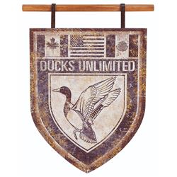 DU Crest Hanging Sign
