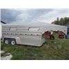Image 1 : 2015 Norberts 16' Gooseneck Stock Trailer Tandem 7000LB x 2 w New Spare Tire Only Used 2000 Miles w 