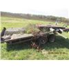 Image 2 : B Hitch 16' Steel Flat Deck Tandem w Hyd Hoist Tilt (Hoist Not Used for Years)
