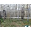 Image 1 : 2 Items - 1) 12' Metal Corral Panel  & 1) 8' Metal Gate