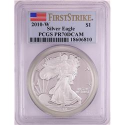 2010-W Proof $1 American Silver Eagle Coin PCGS PR70DCAM