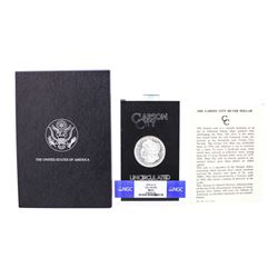 1878-CC $1 Morgan Silver Dollar Coin GSA Uncirculated NGC MS61 w/Box & COA