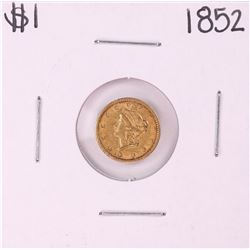 1852 Type 1 $1 Liberty Head Gold Dollar Coin
