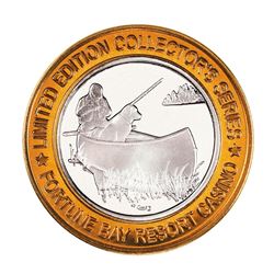 .999 Silver Fortune Bay Resort $10 Casino Limited Edition Gaming Token