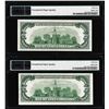 Image 2 : (2) Consecutive 1950E $100 Federal Reserve Notes Chicago PMG Choice Uncirculated 64EPQ