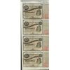 Image 1 : Uncut Sheet of (4) State of Louisiana Baby Bond Obsolete Notes