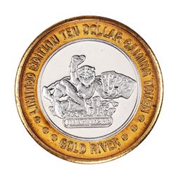 .999 Fine Silver Gold River Laughlin, Nevada $10 Limited Edition Gaming Token