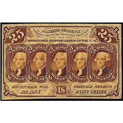 July 17, 1862 First Issue Twenty-Five Cents Fractional Currency Note