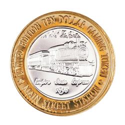 .999 Silver Main Street Station Las Vegas, NV $10 Limited Edition Casino Gaming Token