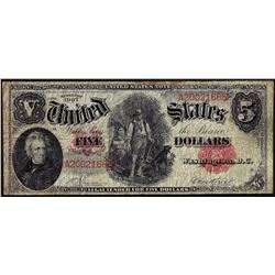 1907 $5 Woodchopper Legal Tender Note