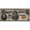 Image 1 : 1907 $5 Woodchopper Legal Tender Note