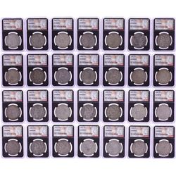 1878-1921 $1 Morgan Silver Dollar (28) Coin Date Set NGC Genuine