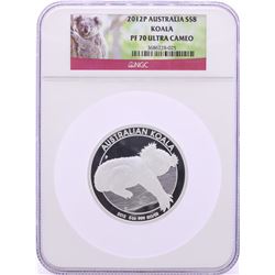 2012P Australia $8 Proof Koala 5 oz. Silver Coin NGC PF70 Ultra Cameo