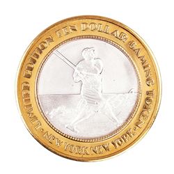 .999 Silver New York New York Casino Las Vegas $10 Limited Edition Gaming Token