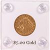 Image 1 : 1915 $5 Indian Head Half Eagle Gold Coin