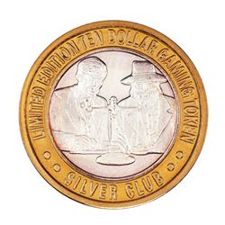 .999 Silver Silver Club Casino Sparks, NV $10 Limited Edition Casino Gaming Token