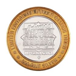.999 Silver Nugget Las Vegas, NV $10 Casino Limited Edition Gaming Token