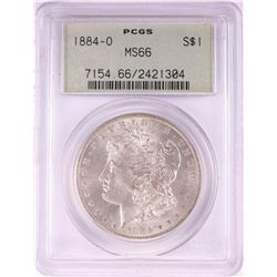 1884-O $1 Morgan Silver Dollar Coin PCGS MS66 Old Green Holder