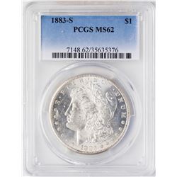 1883-S $1 Morgan Silver Dollar Coin PCGS MS62