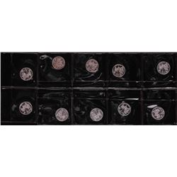 Lot of (10) Disney Mickey & Minnie Mouse Golfer 1/20 oz. .999 Fine Silver Coin Rounds