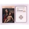 Image 1 : 1576 KB Hungary Denar 'Madonna and Child' Coin NGC XF45 w/ Story Box