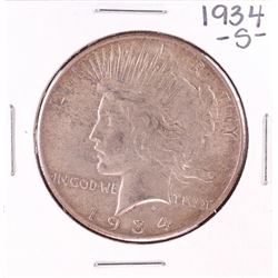 1934-S $1 Peace Silver Dollar Coin