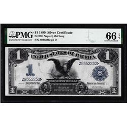 1899 $1 Black Eagle Silver Certificate Note Fr.230 PMG Gem Uncirculated 66EPQ