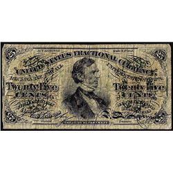 March 3, 1863 Third Issue Twenty-Five Cents Fractional Currency Note