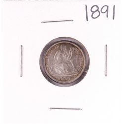 1891 Seated Liberty Dime Coin