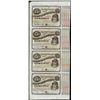 Image 1 : Uncut Sheet of (4) State of Louisiana Baby Bond Obsolete Notes