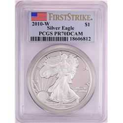 2010-W Proof $1 American Silver Eagle Coin PCGS PR70DCAM