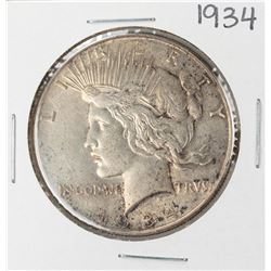 1934 $1 Peace Silver Dollar Coin