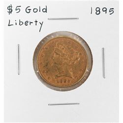 1895 $5 Liberty Head Half Eagle Gold Coin